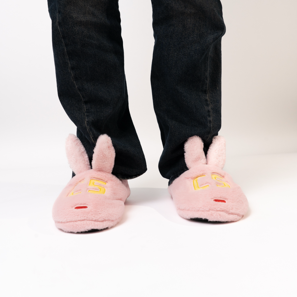 Pink Bunny Slippers