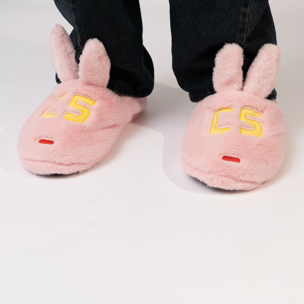 Pink Bunny Slippers