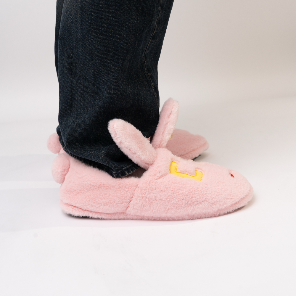 Pink Bunny Slippers