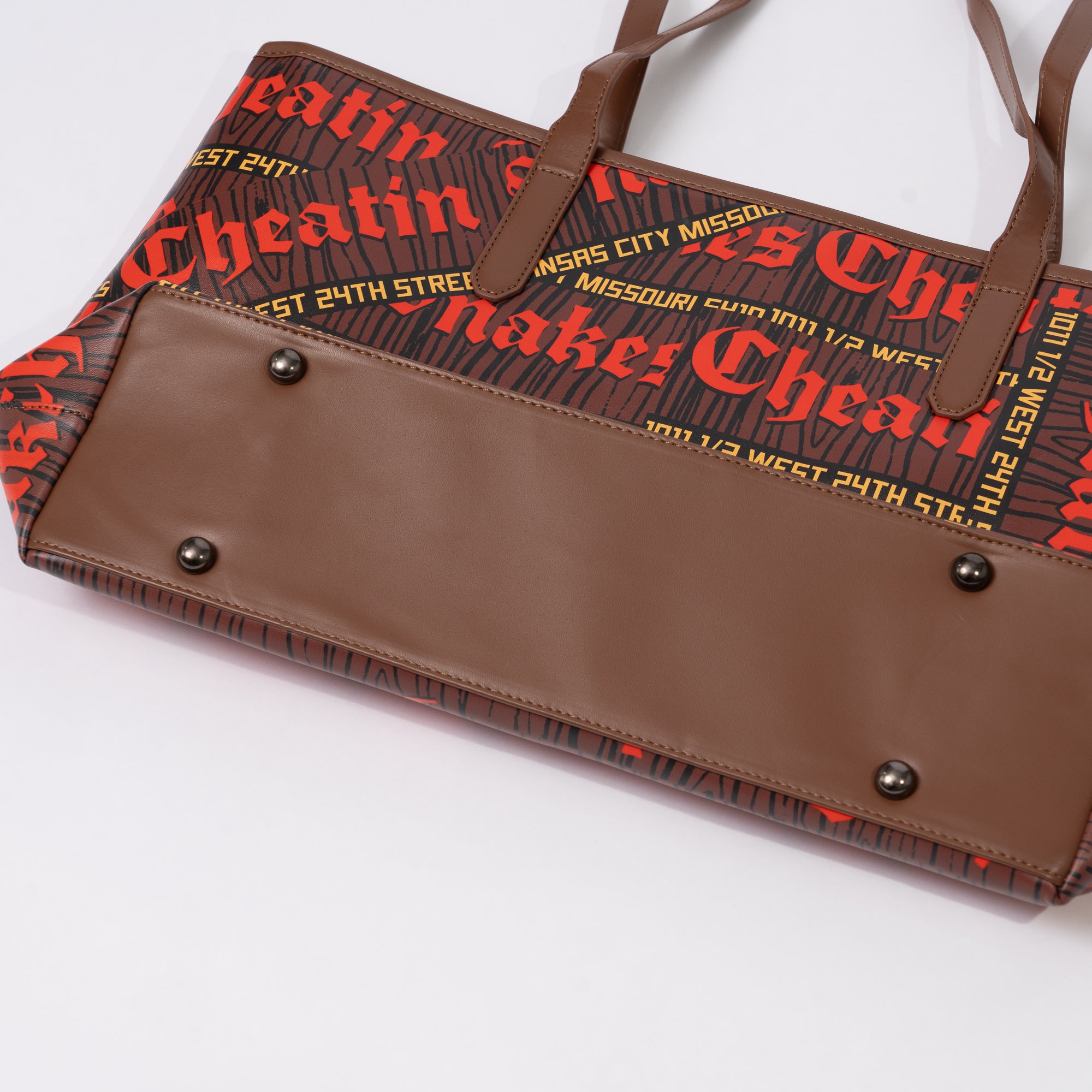 Leather Zip Tote Bag Base