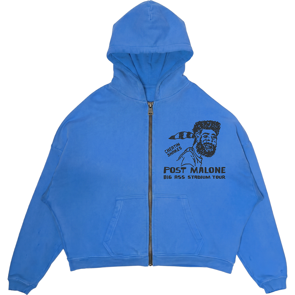 Post Malone x Cheatin' Snakes Zip Up Hoodie